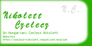 nikolett czelecz business card